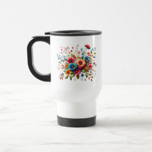 Färgrik blombukett design-58576 resemugg