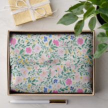 Färgrik blomdecoupage