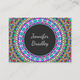 Färgrik blommaMandala Visitkort