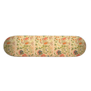 Färgrik blommaunderland old school skateboard bräda 18 cm