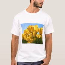 Färgrik blommig konst T-shirt