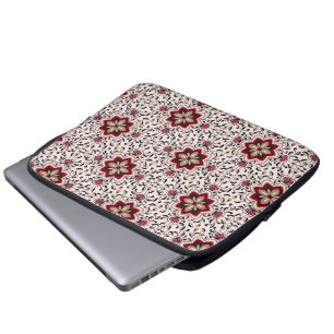 Färgrik blommig mönstrad laptopsleeve laptop fodral