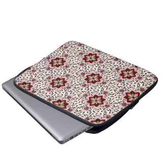 Färgrik blommig mönstrad laptopsleeve laptop fodral