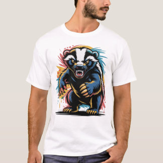 Färgrik blomsterform – Platt vektorgrafik T Shirt