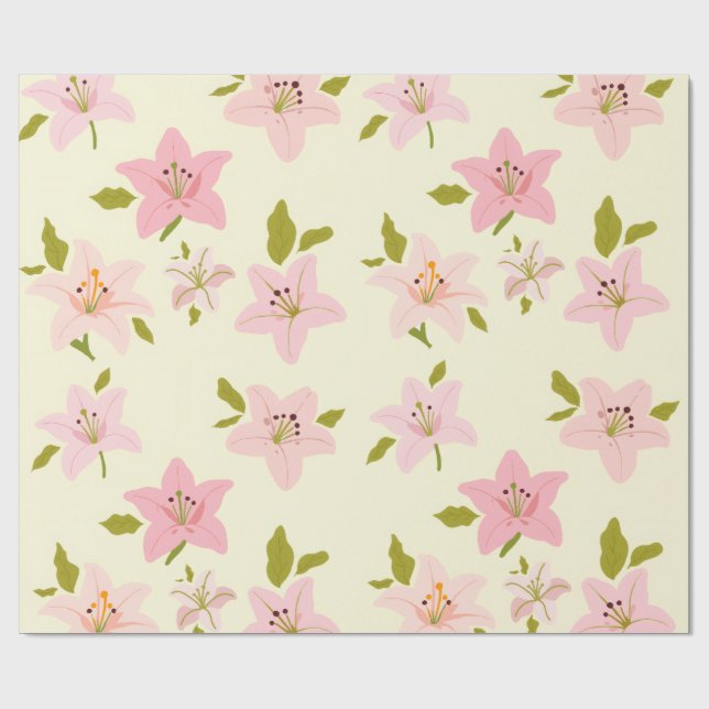 Färgrik blomsterträdgårdsmönstrad presentpapper (Platt)