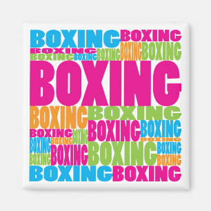 Färgrik boxning magnet