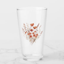 Färgrik broderi vildblomsbukett
