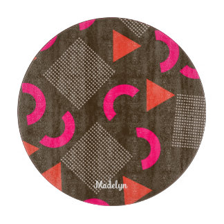 Färgrik Brun Fuchsia Geometrisk Personlig Namn