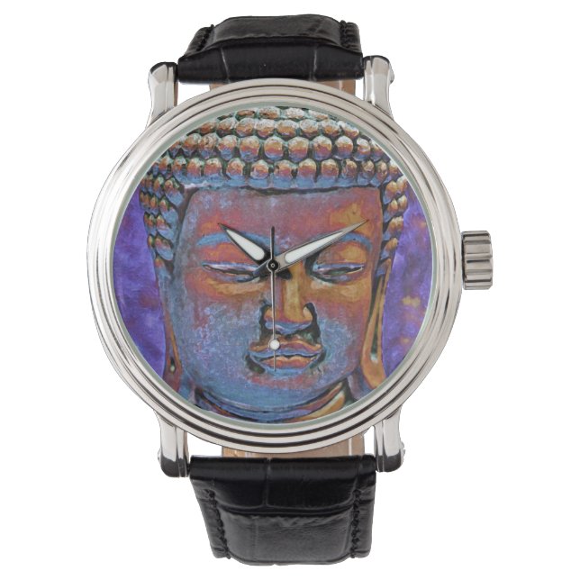 Färgrik Buddha-klocka Armbandsur (Framsida)