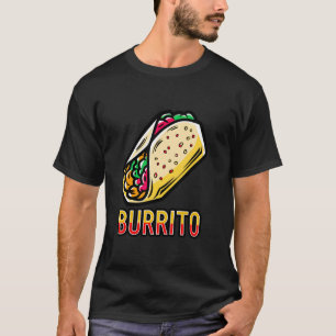 Färgrik Burrito-grafik för matälskare T Shirt
