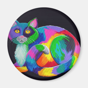 Färgrik Calico Magnet