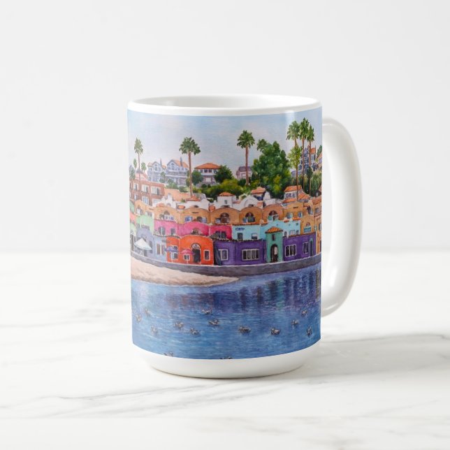 Färgrik Capitola  Kaffemugg (Framsida höger)
