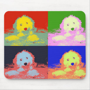 Färgrik Cavachon för ~ en ~ Musmatta
