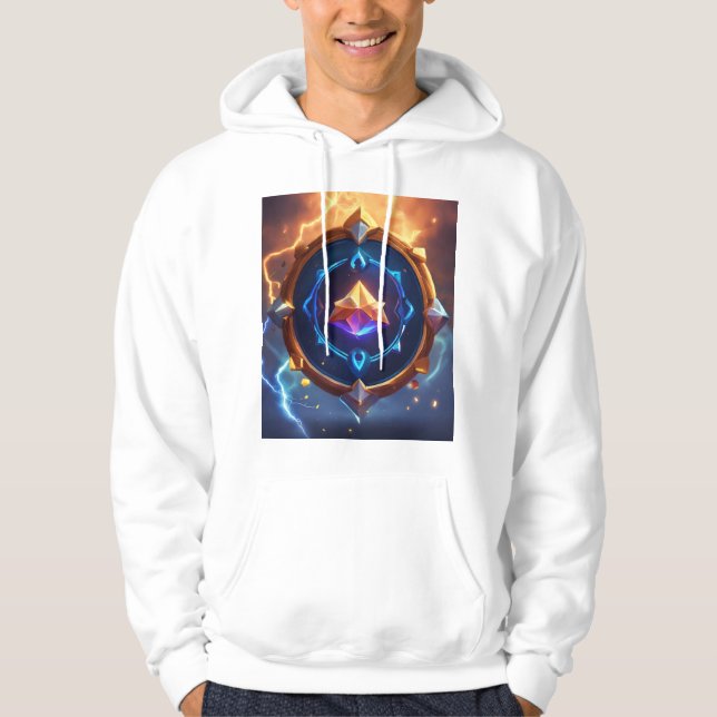 Färgrik chakra T-shirt Hoodie (Framsida)