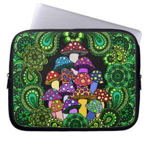 Färgrik champinjonlaptop sleeve