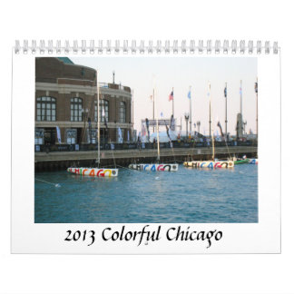 Färgrik Chicago 2013 kalender