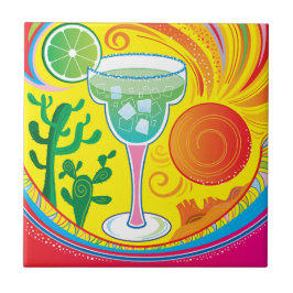 Färgrik Cocktail Kakelplatta