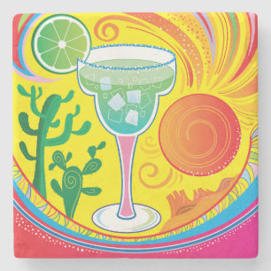 Färgrik Cocktail Stenunderlägg