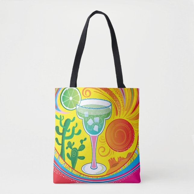 Färgrik Cocktail Tygkasse (Framsida)
