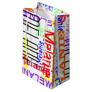 Färgrik Collage för personliganpassningsbarnamn