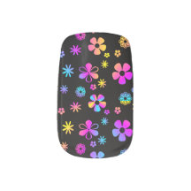 Färgrik daisy: Retro slynanaglar