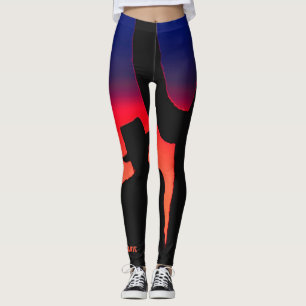 Färgrik damasker för för Cowboyregnbågemode/Yo Leggings