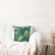 Färgrik dekorativ kudde för påfågelfjädermönster (Couch)