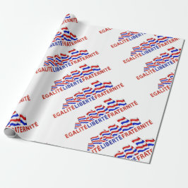 Färgrik design för Bastilledag Presentpapper