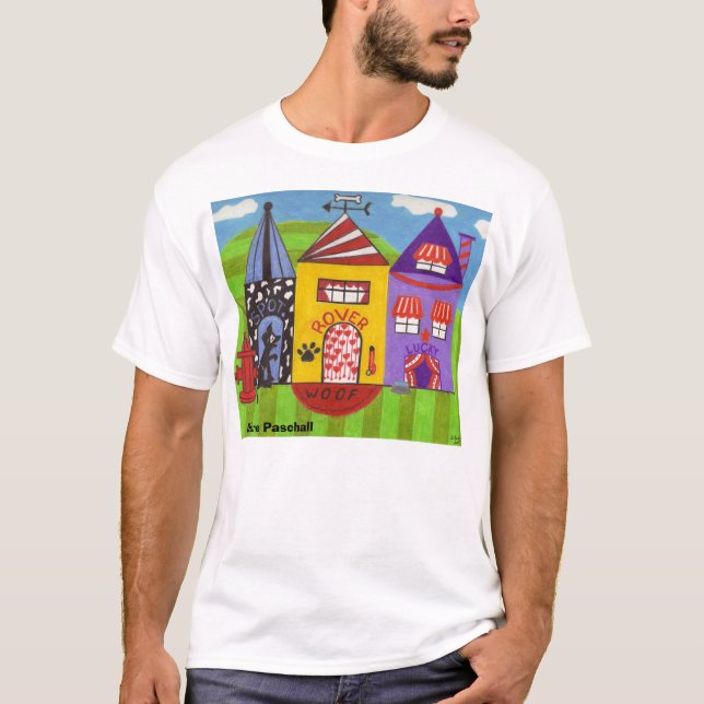 Färgrik design för djur älskare t-shirt (Framsida)