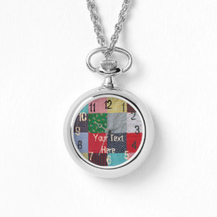 färgrik design för vintagepatchworktyg armbandsur