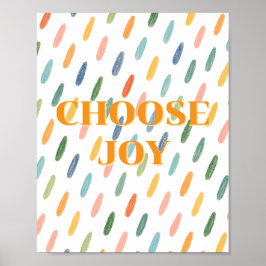 Färgrik design, välj glädjeaffisch  poster