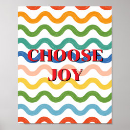 Färgrik design, välj glädjeaffisch  poster