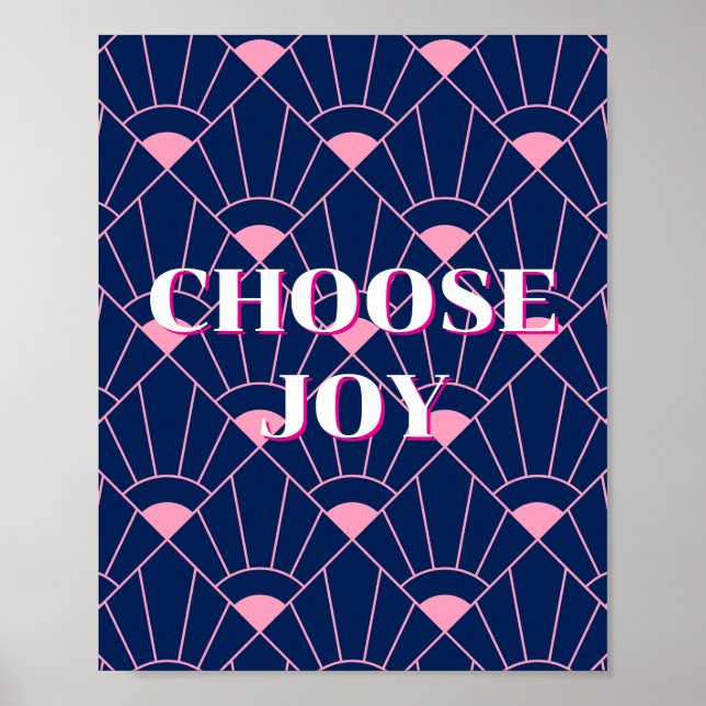 Färgrik design, välj glädjeaffisch  poster (Framsidan)