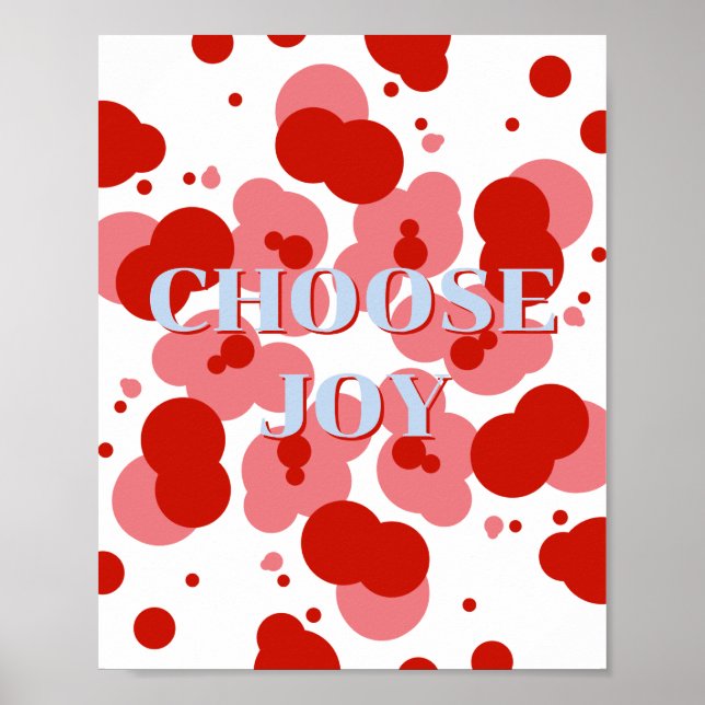 Färgrik design, välj glädjeaffisch  poster (Framsidan)
