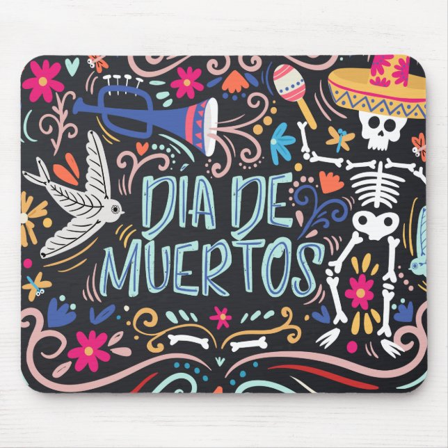Färgrik Diameter de los Muertos | Mousepad Musmatta (Framsidan)