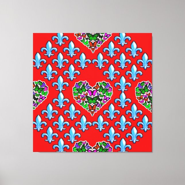 Färgrik Digital 3D Canvas Konst – Perfekt Vägg Dek (Framsida)