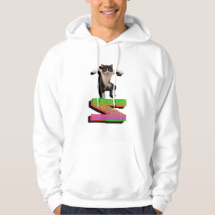 Färgrik digital design herr basic hoodie