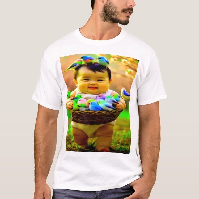 Färgrik Digital Design Herrens T-Shirt – Perf (Framsida)