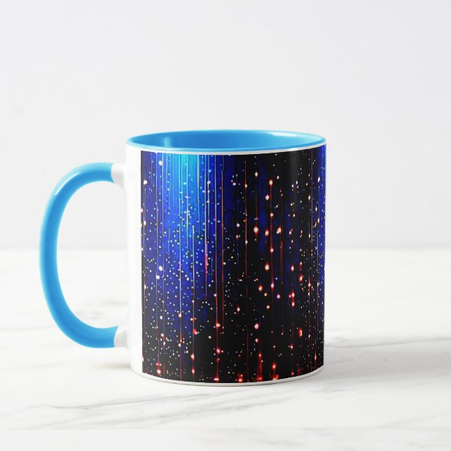 Färgrik Digital Design Kombimugg – Perfekt Storlek Mugg (Vänster)