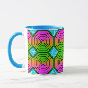 Färgrik Digital Design Kombimugg – Perfekt Storlek Mugg