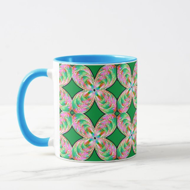 Färgrik Digital Design Kombomugg - Perfekt Storlek Mugg (Vänster)