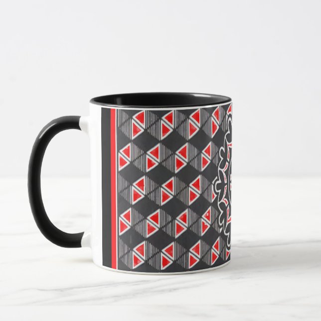 Färgrik Digital Design Kombomugg - Perfekt Storlek Mugg (Vänster)