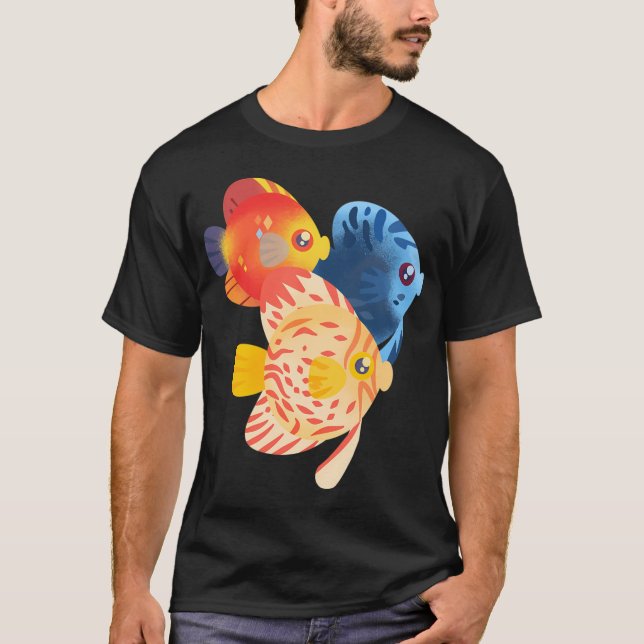 Färgrik discus t shirt (Framsida)