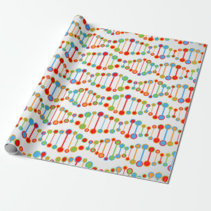 Färgrik DNA strukturerar mönster Presentpapper