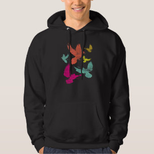 Färgrik duva Djur Dufvel uppfödare Fågel Duvor Hoodie
