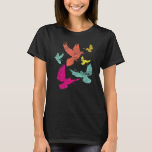 Färgrik duva   Djur Dufvel uppfödare Fågel Duvor T Shirt