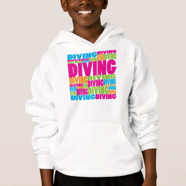 Färgrik dykning tee shirt (Framsida)