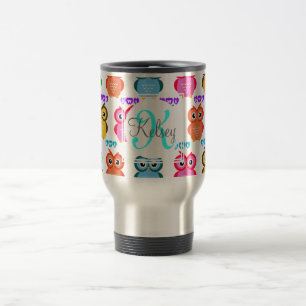 Färgrik egen Monogram Resemugg