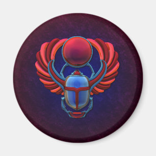 Färgrik egyptisk Scarab Magnet