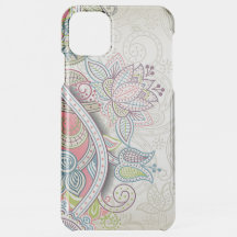 Färgrik elegant utsmyckad Paisley Blommig Konst Mo